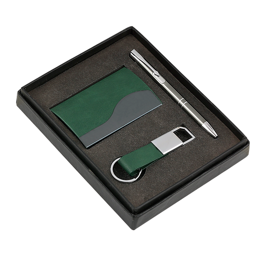 3-in-1 Premium Green Gift Set #AN88