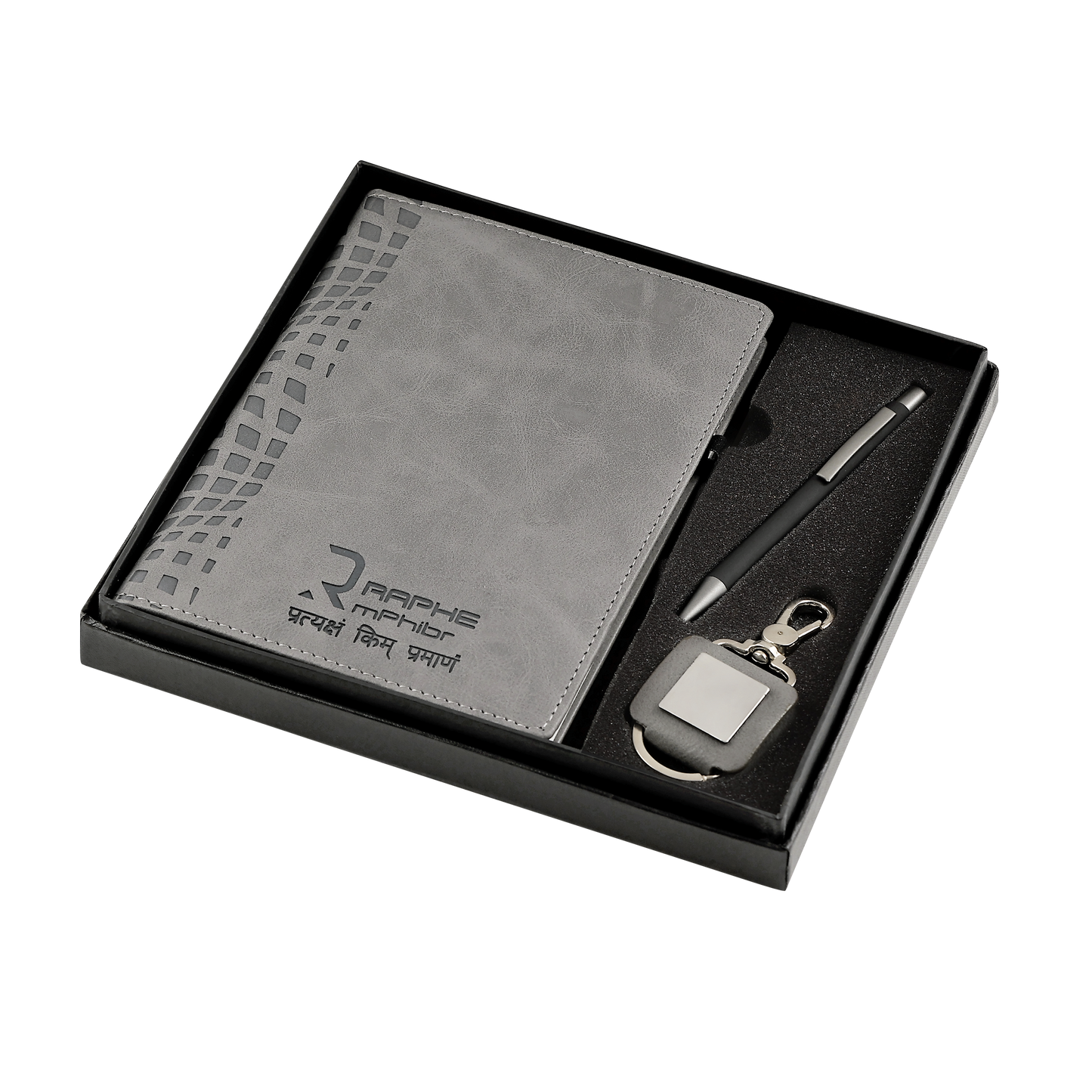 3-in-1 Premium Grey Corporate Gift Set #AN90