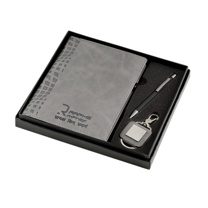3-in-1 Premium Grey Corporate Gift Set #AN90
