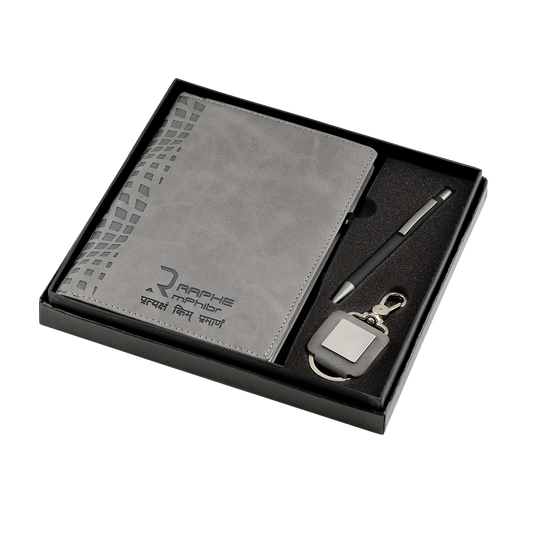 3-in-1 Premium Grey Corporate Gift Set #AN90