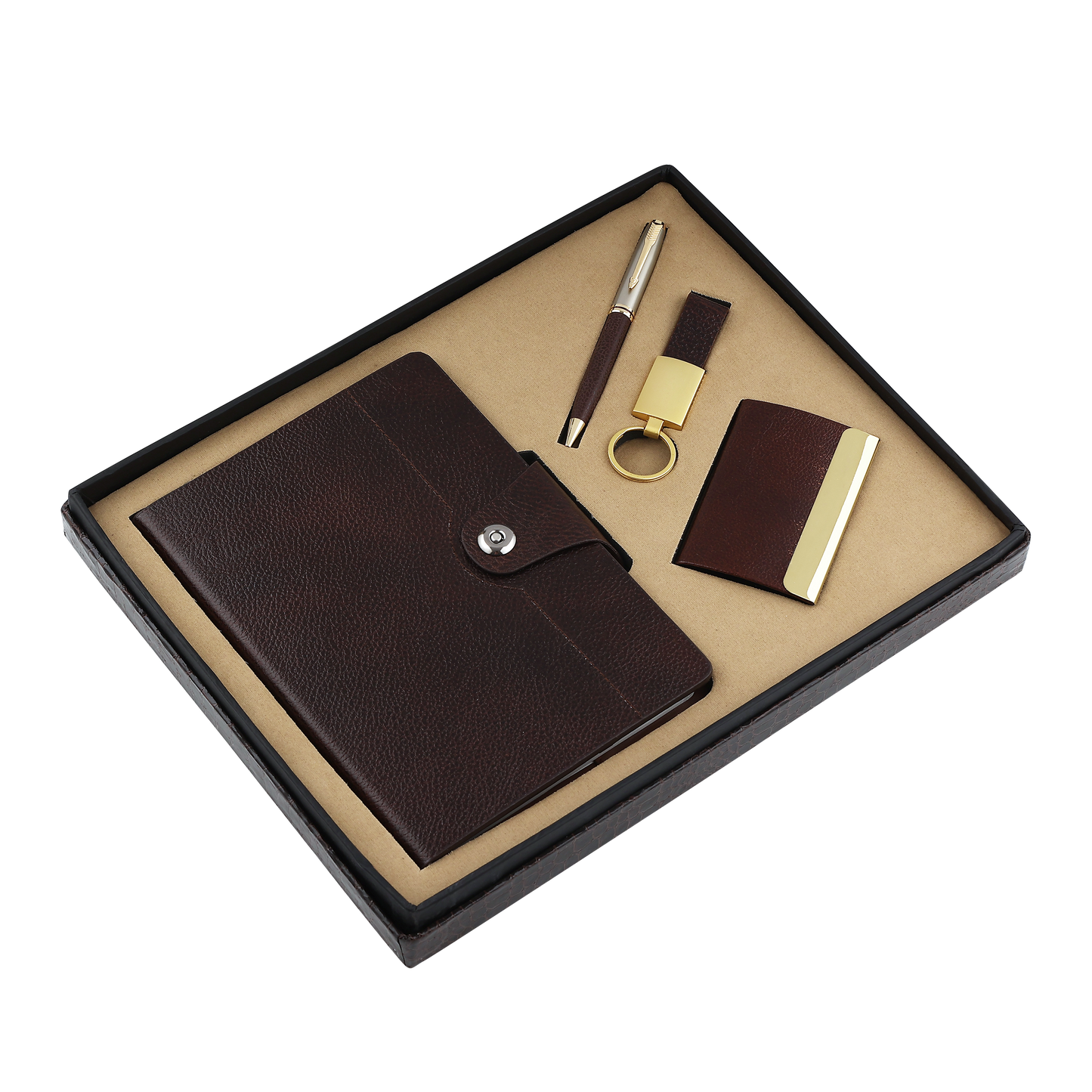 4-in-1 Pure Leather Luxury Gift Set #AP41